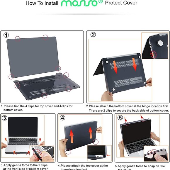 NEW!!! MOSISO Compatible with MacBook Air 13 inch Hard Case - Picture 3 of 7